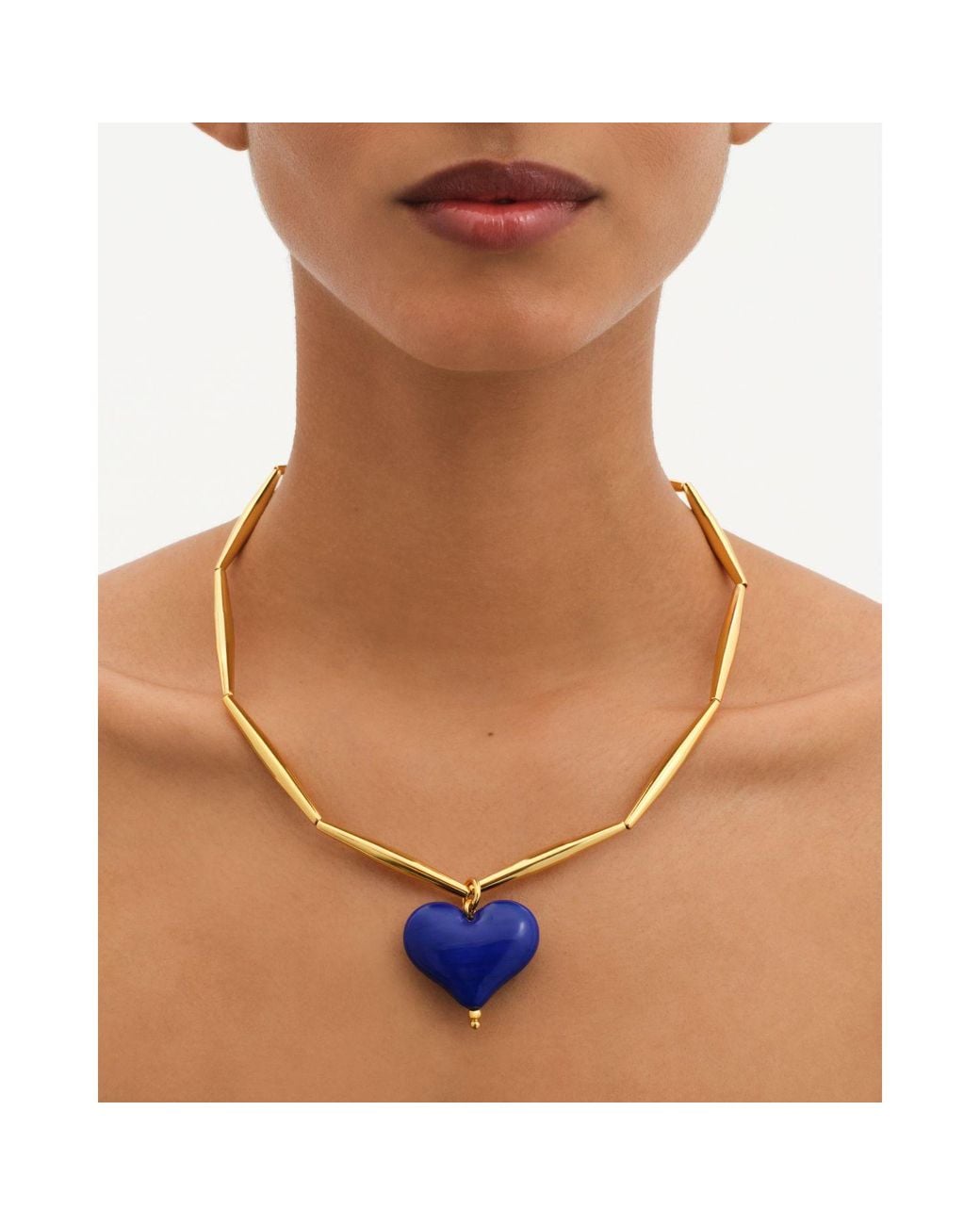 Tohum Design Blue Cuore Necklace – Sky