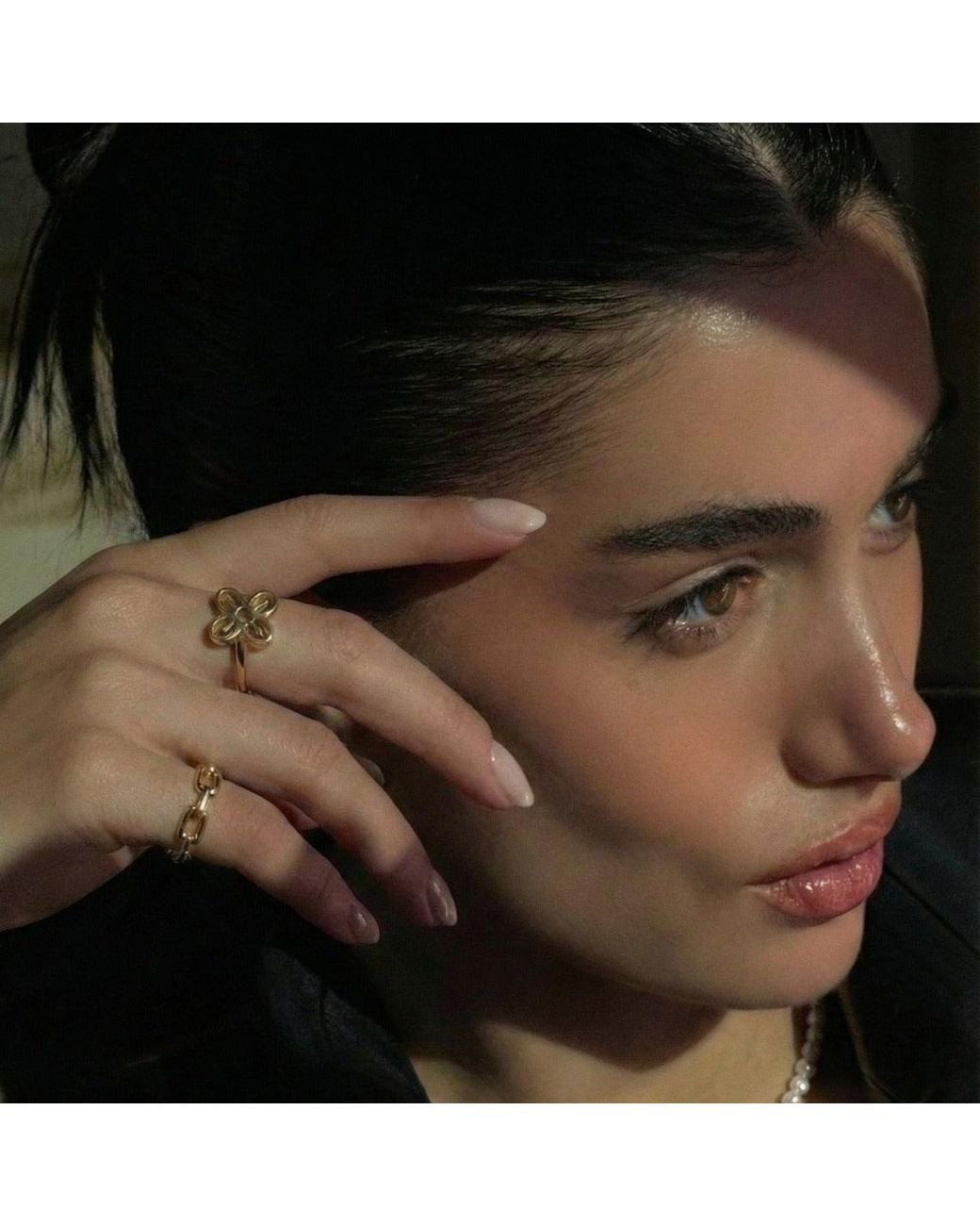 With Love Darling Metallic Bese Saka Ring