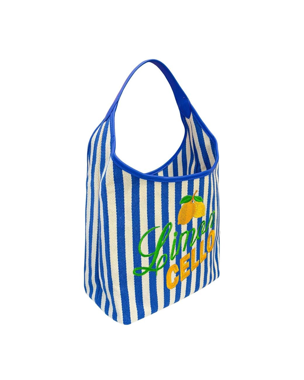 Lilly Loves Blue Stripe Limoncello Handbag