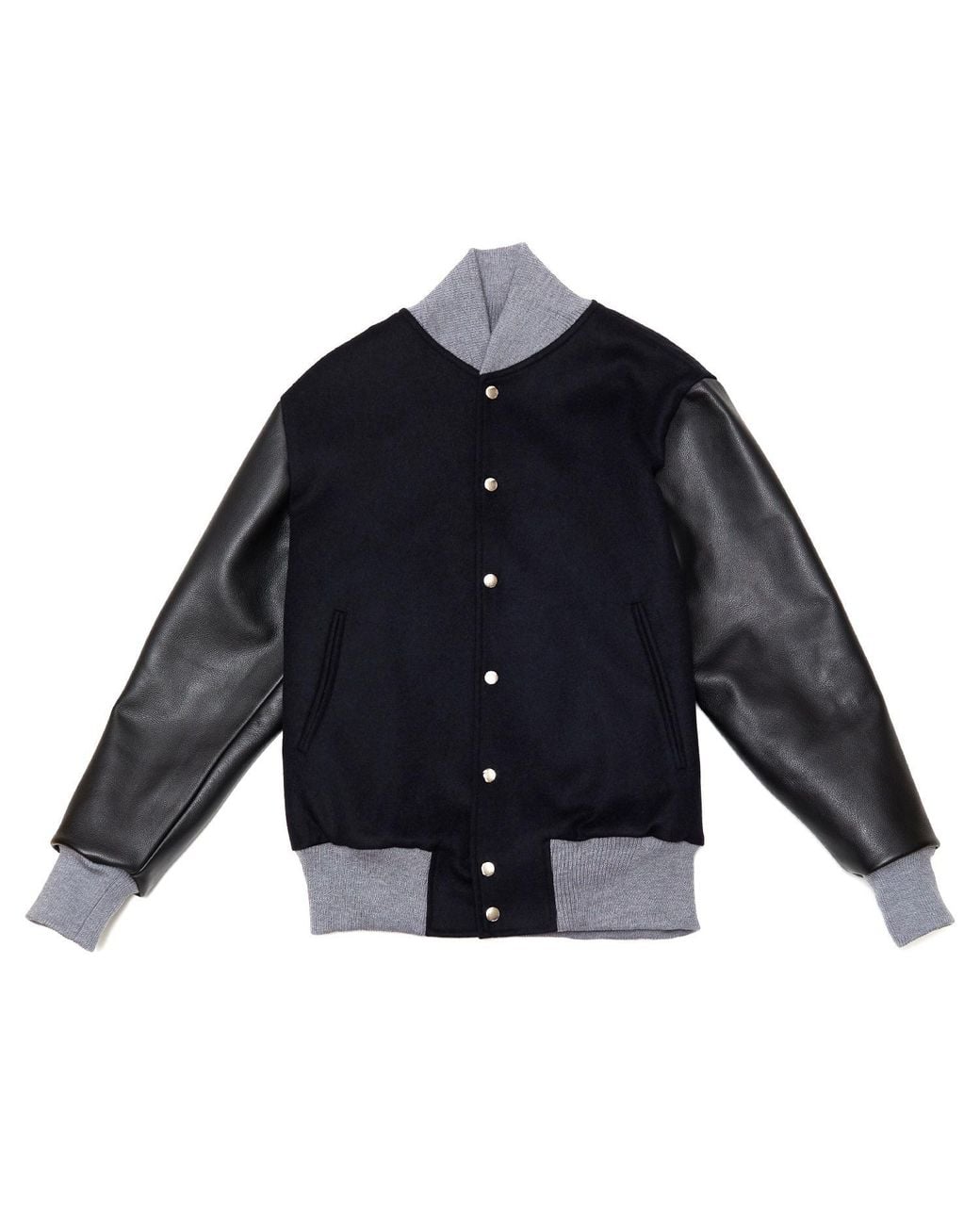 Hegarty London Blue Varsity Bomber Jacket for men