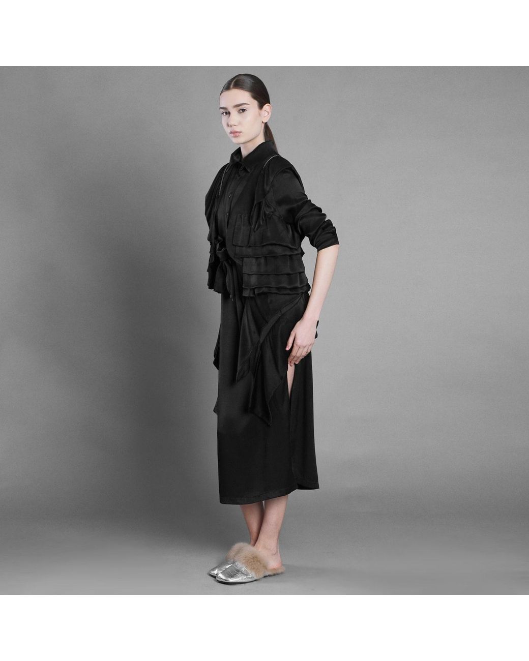 Silvia Serban Black The Heron Vest