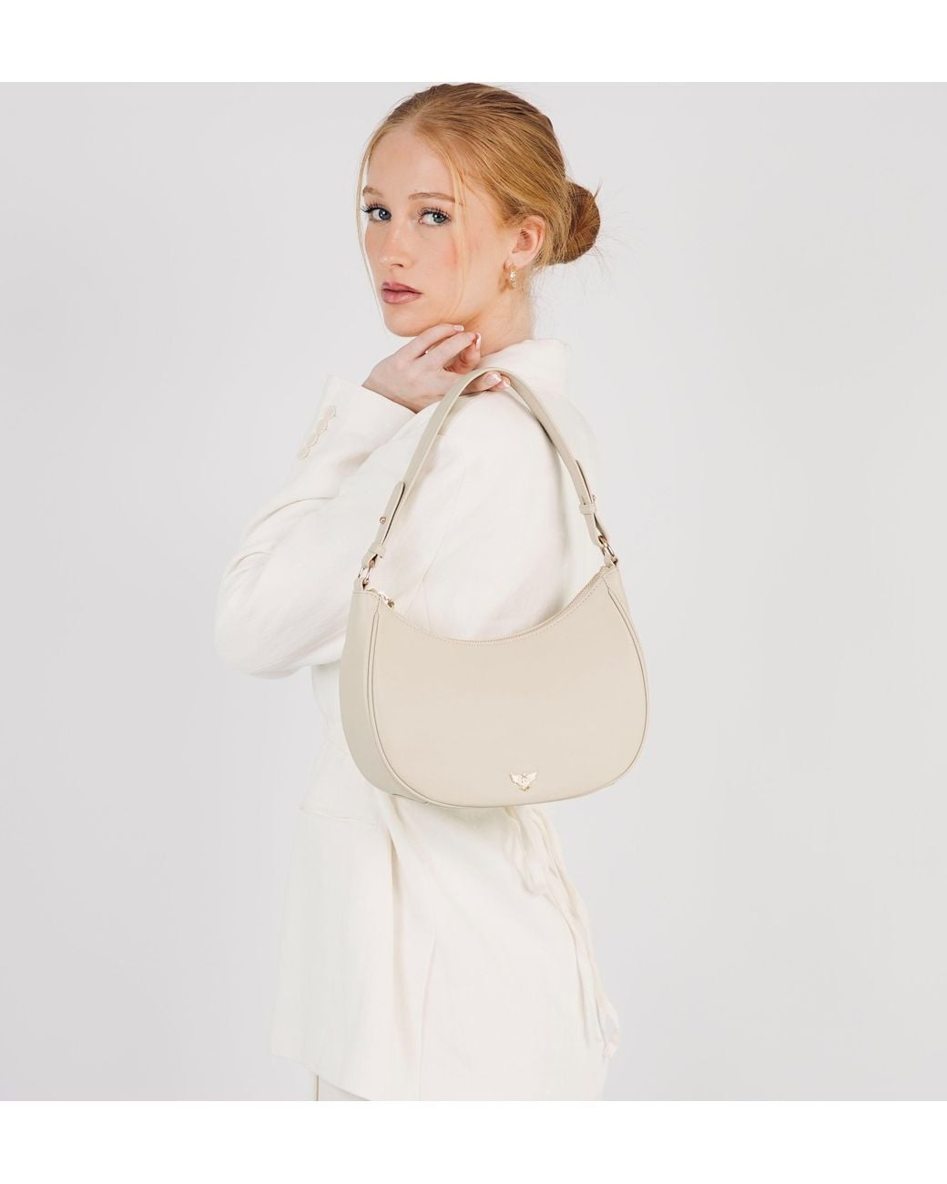 Apatchy London Natural Neutrals The Lucy Stone Leather Bag