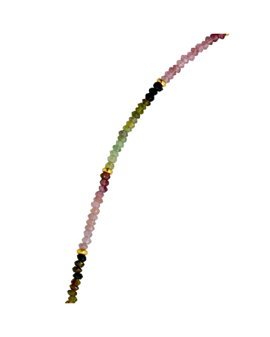 Bombyx House Metallic Tiny Tourmaline Ombre Bead Long Necklace