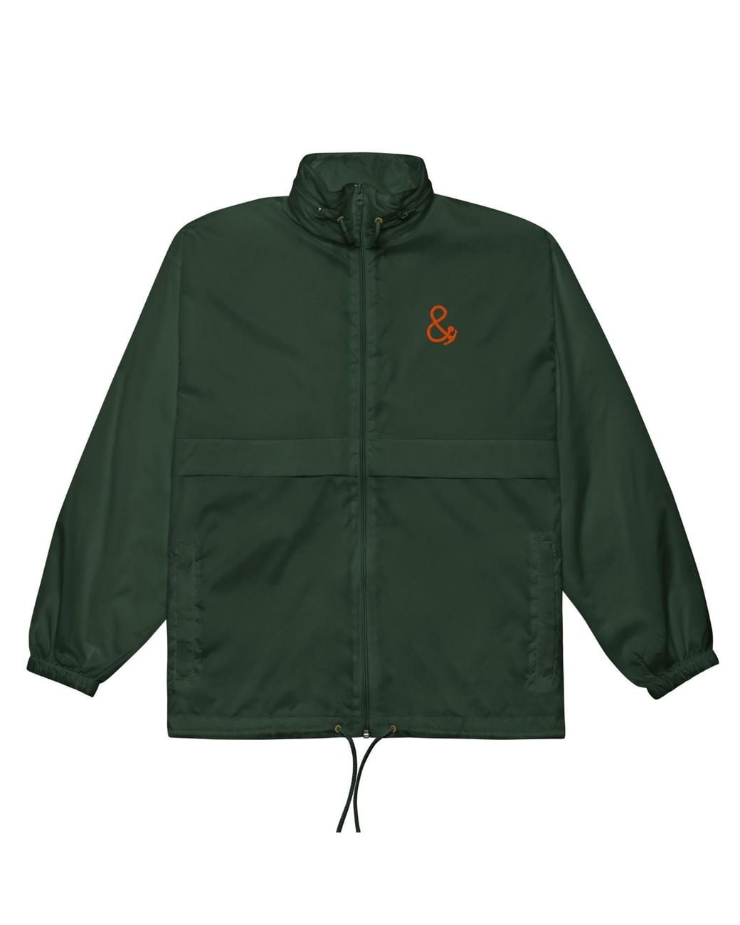 Anchor and Crew Green Forest Too Long & Low Sports Club League Embroidered Windbreaker Coat