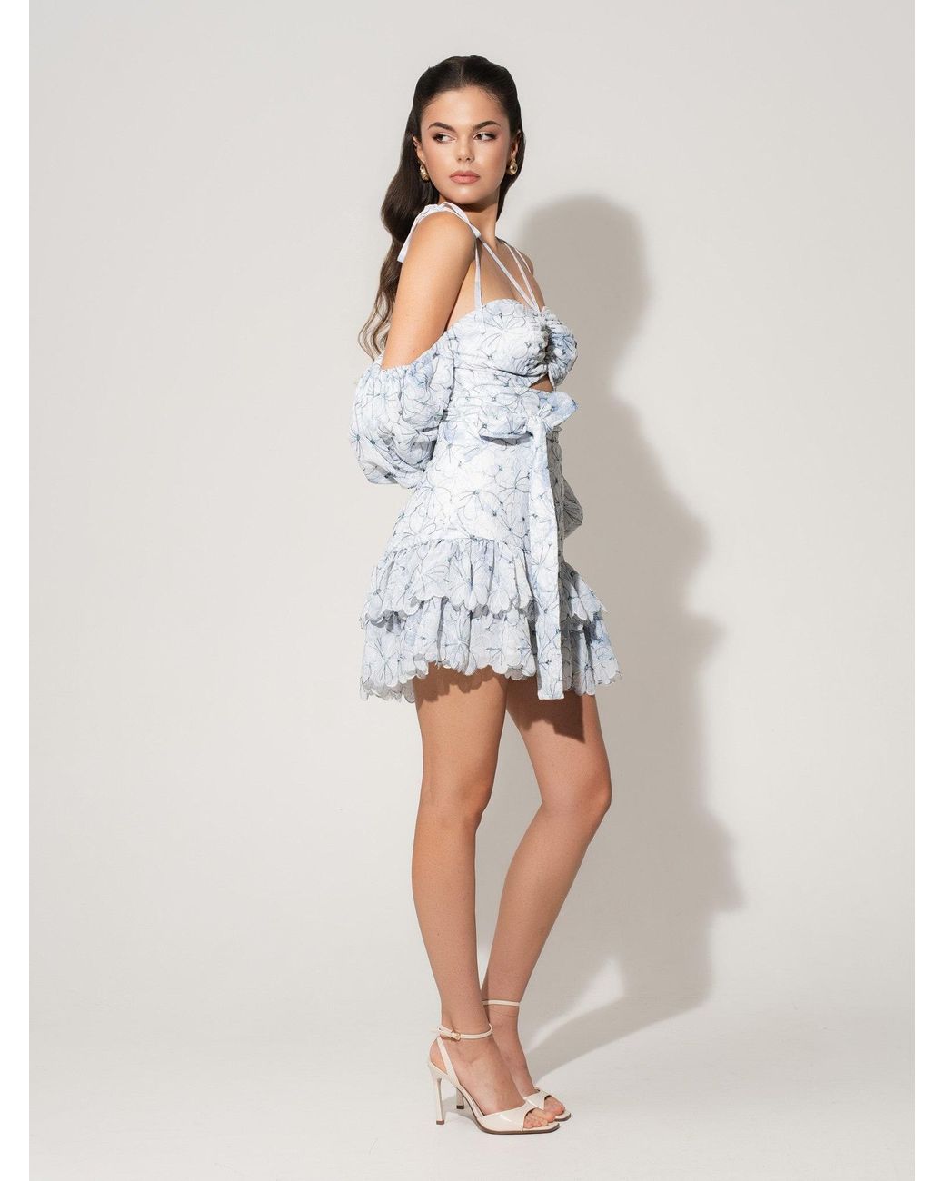 Tia Dorraine White High-Waist Mini Skirt