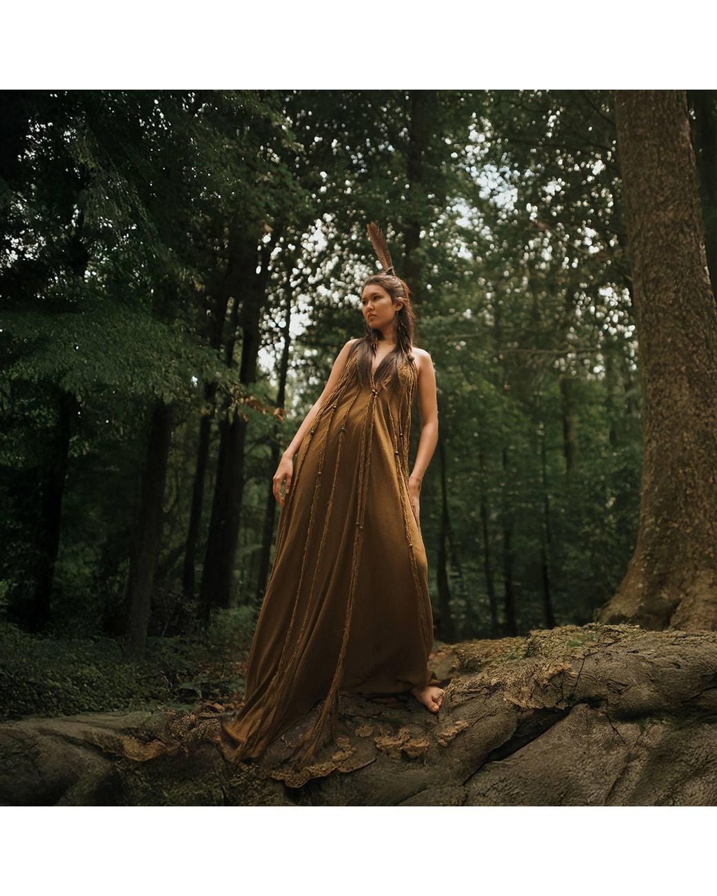 Zhenabia Brown Kismet Dress