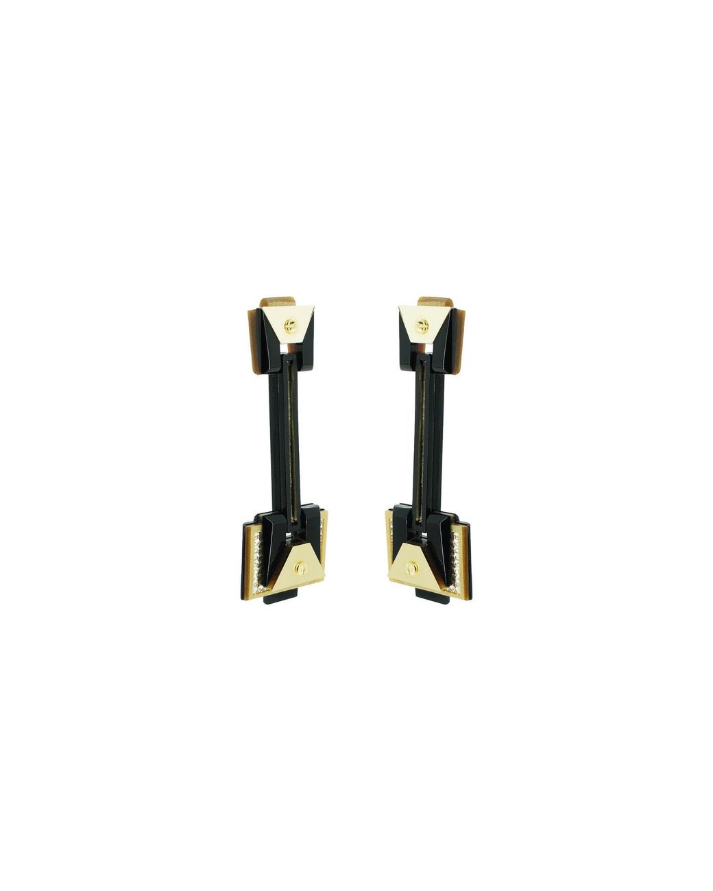 Gissa Bicalho White Earring Long Trapeze