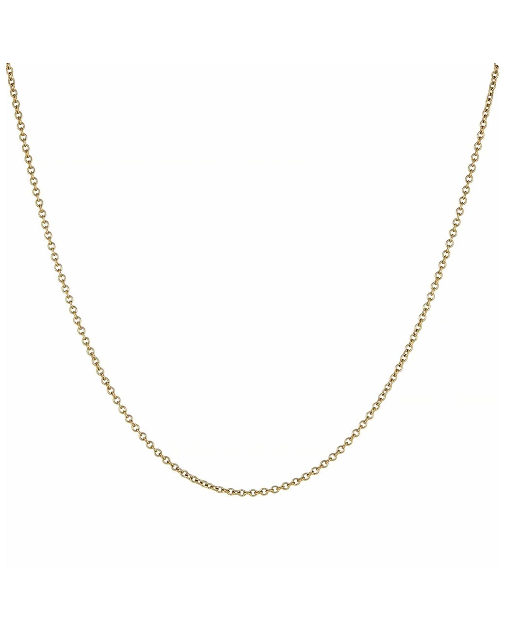 Rahul's Jewels Metallic 16"-18" Adjustable Foundations 14 Karat Cable Chain