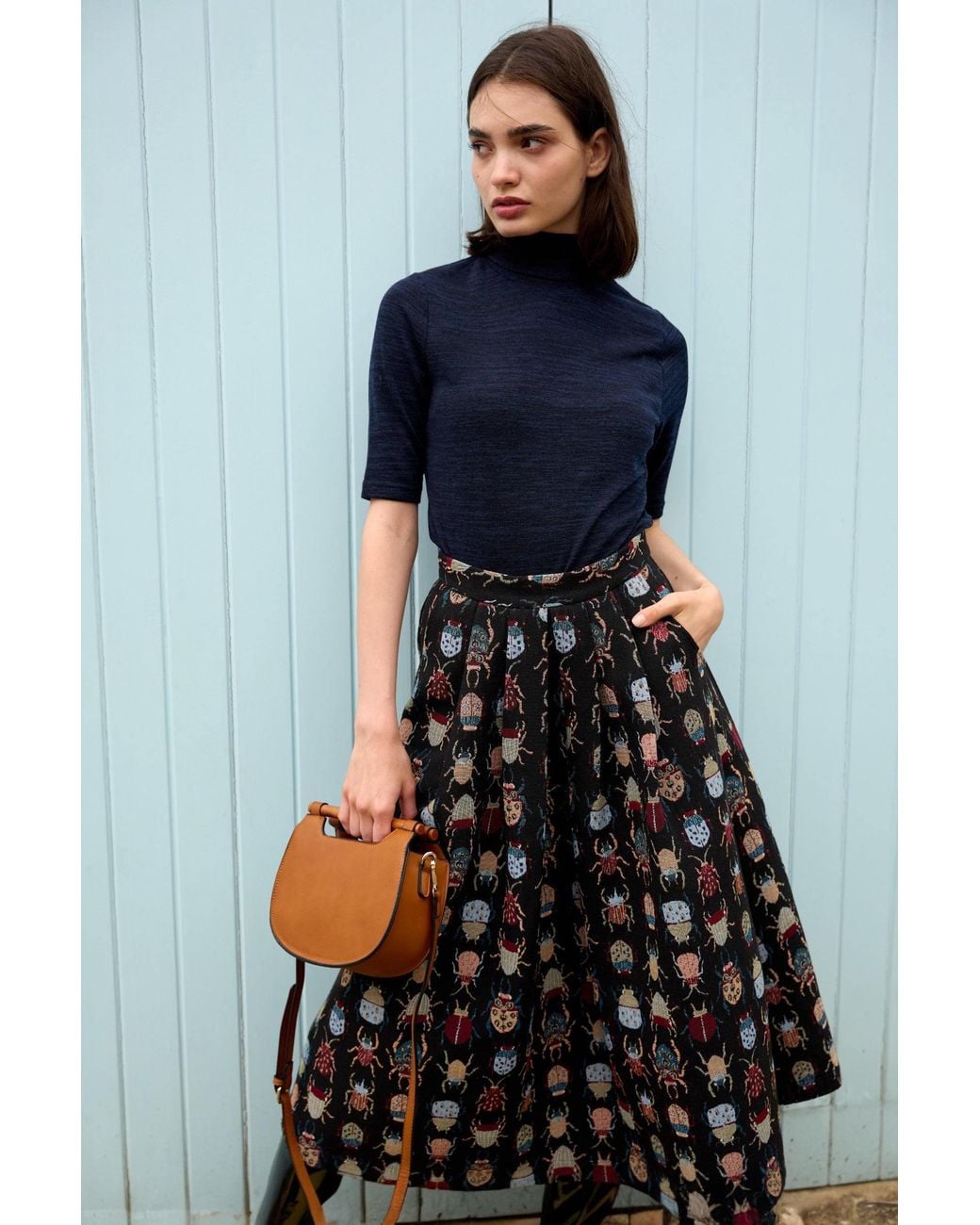 Louche Black Pasadena Beetlejuice Skirt