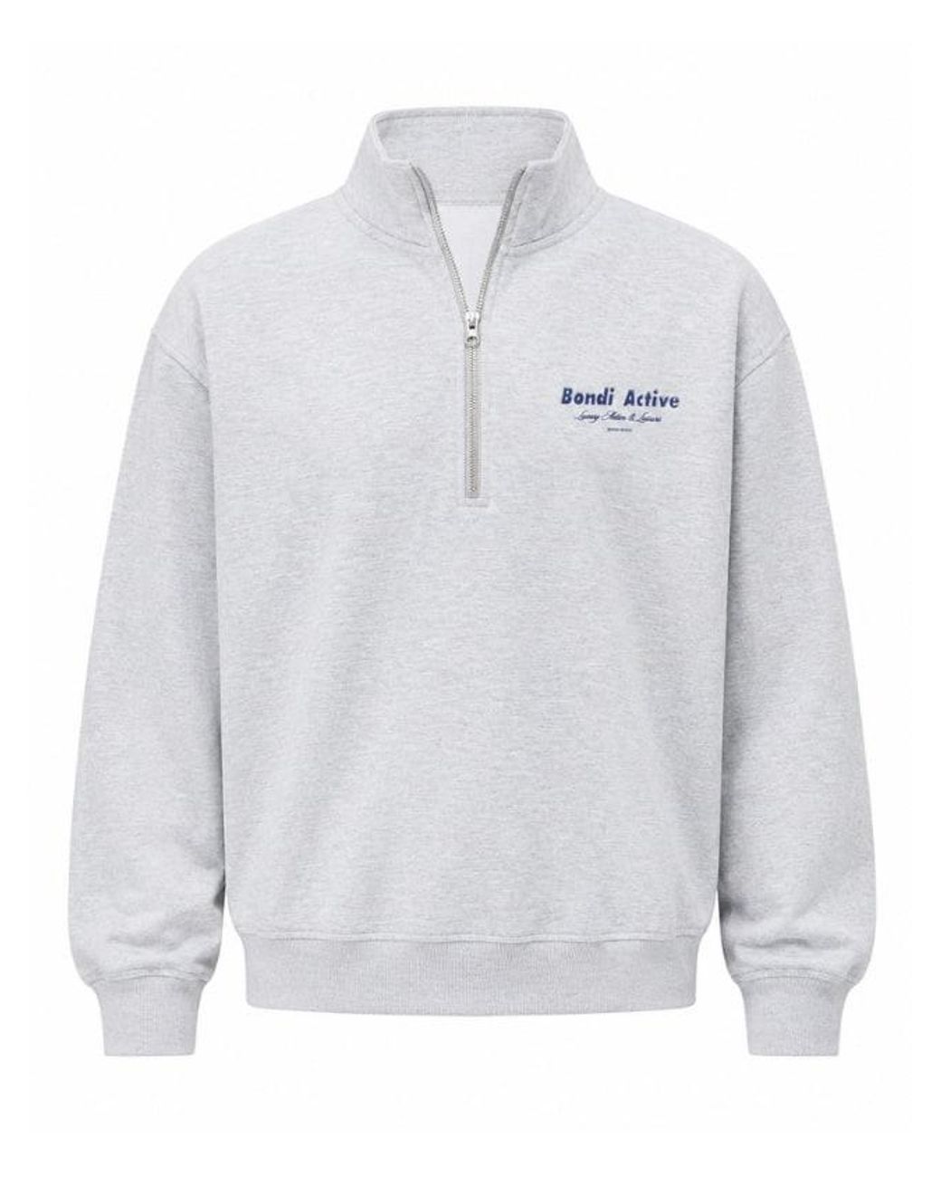Bondi Active Gray 1/4 Zip Sweat for men