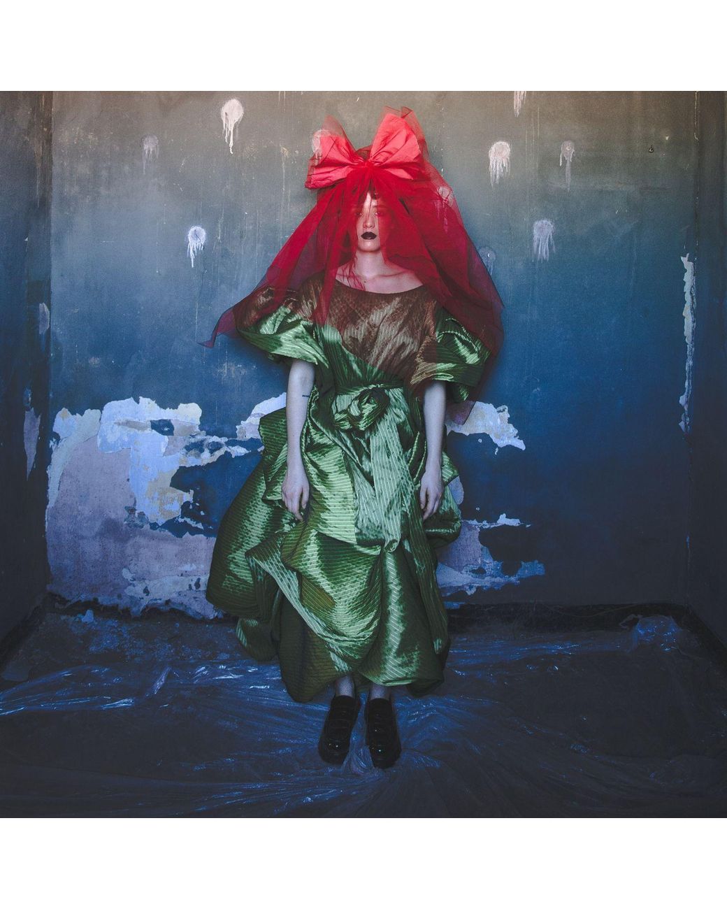 Miro Misljen Green Verdant Reverie Sculptural Dress