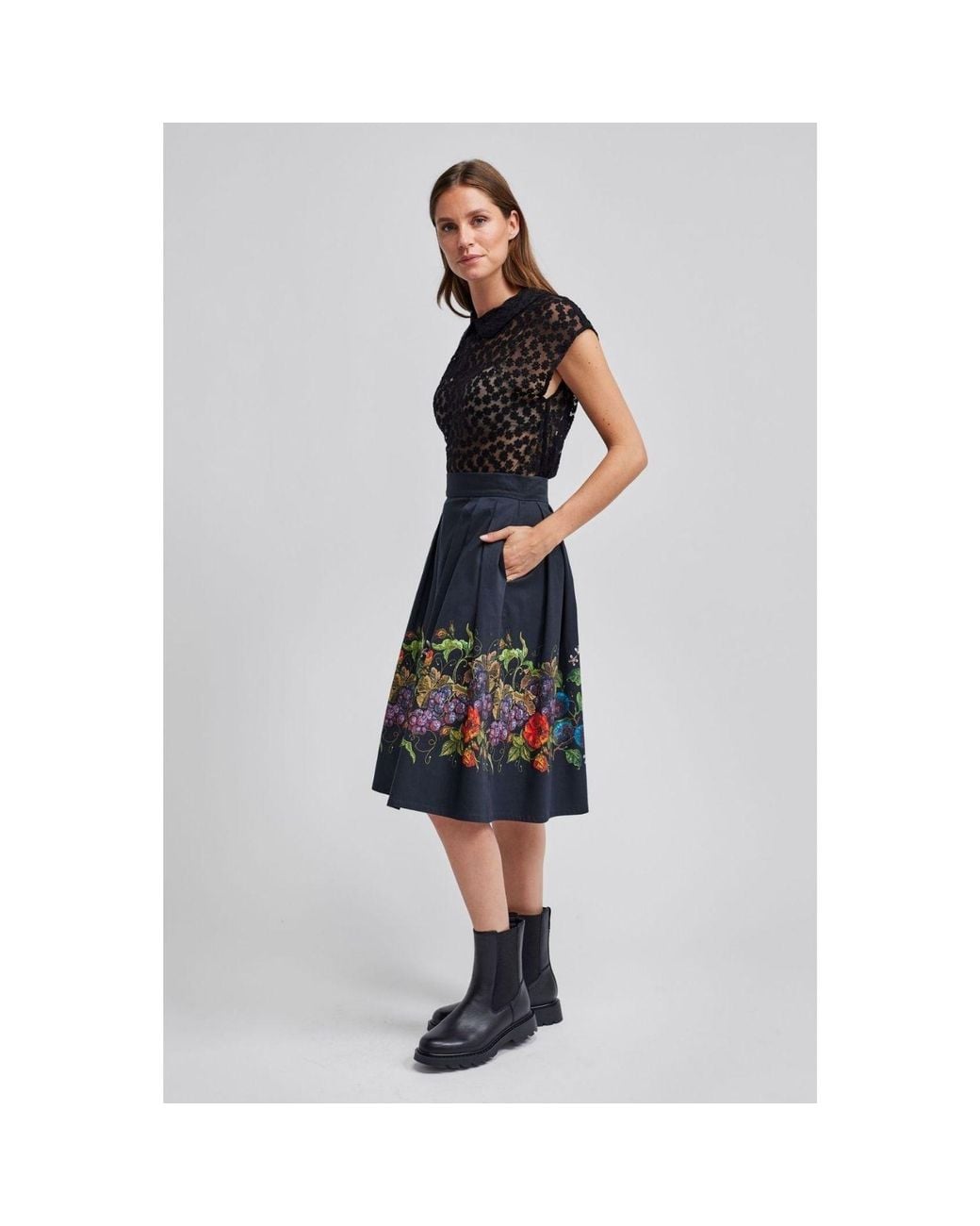Marianna Déri Blue Wild Vine Skirt