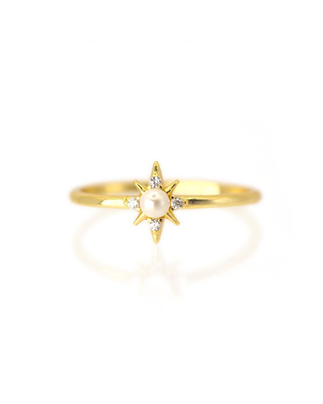 VicStoneNYC Fine Jewelry Metallic North Star Pearl Ring