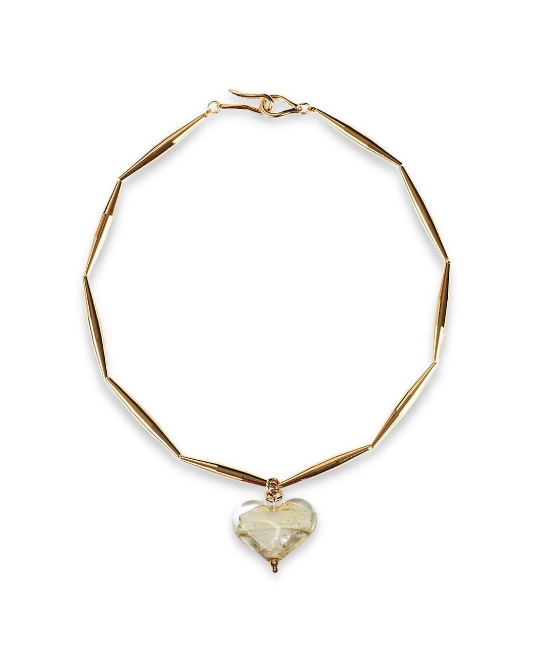 Tohum Design Metallic Neutrals Cuore Necklace – Tiramisu