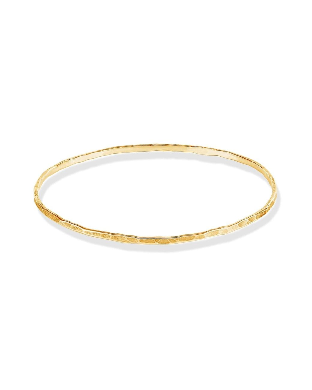 Dower & Hall Metallic Fine Hammered Nomad Bangle