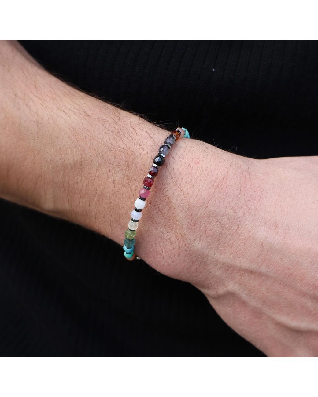 Mineralgems•Studio Blue Gemstone Bracelet for men