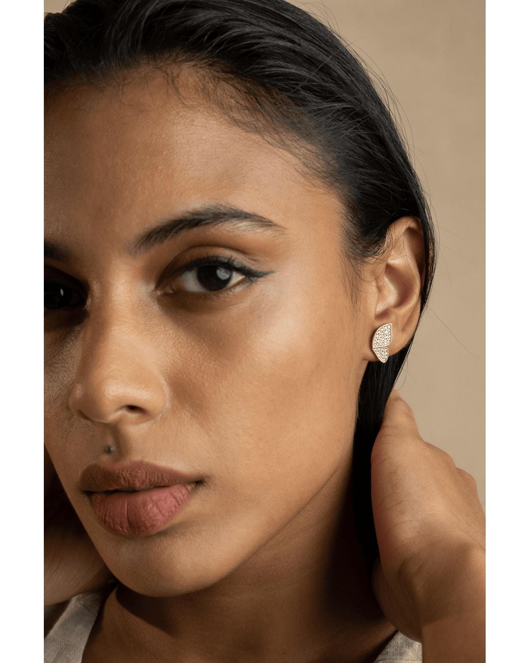 Zynnia Collective Metallic Butterfly Studs