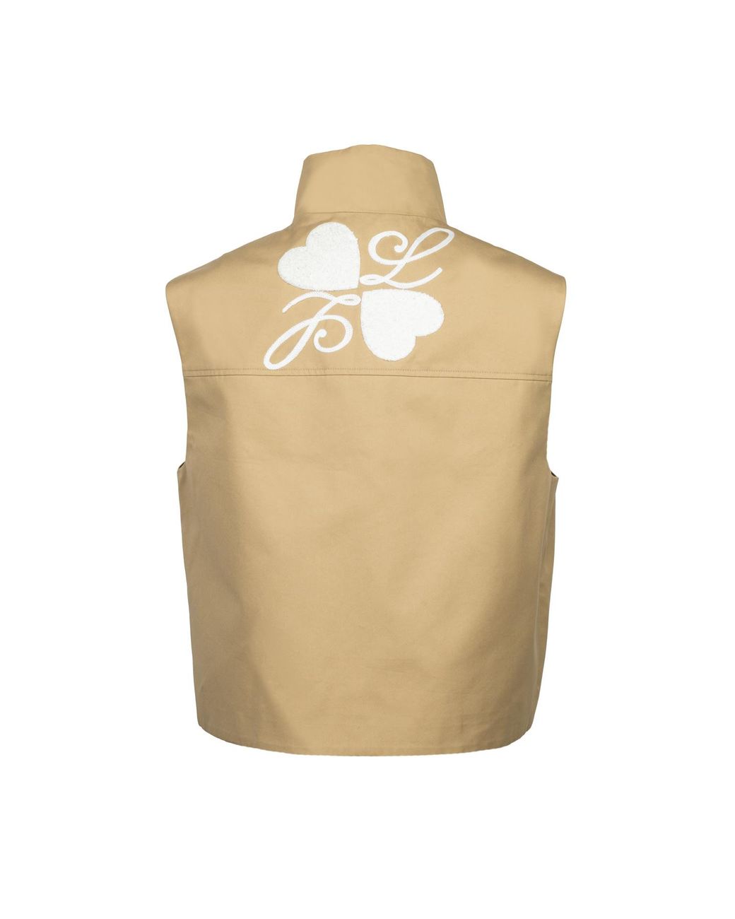House of Laines London Natural Neutrals Laines Couture Cropped Trench Gilet