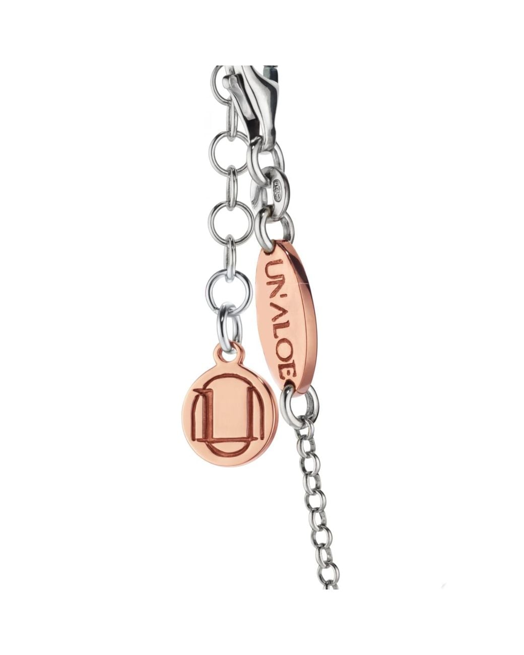 Unaloe Metallic Ribes Sterling Necklace With Natural Kunzite Pendant – Elegant Jewelry