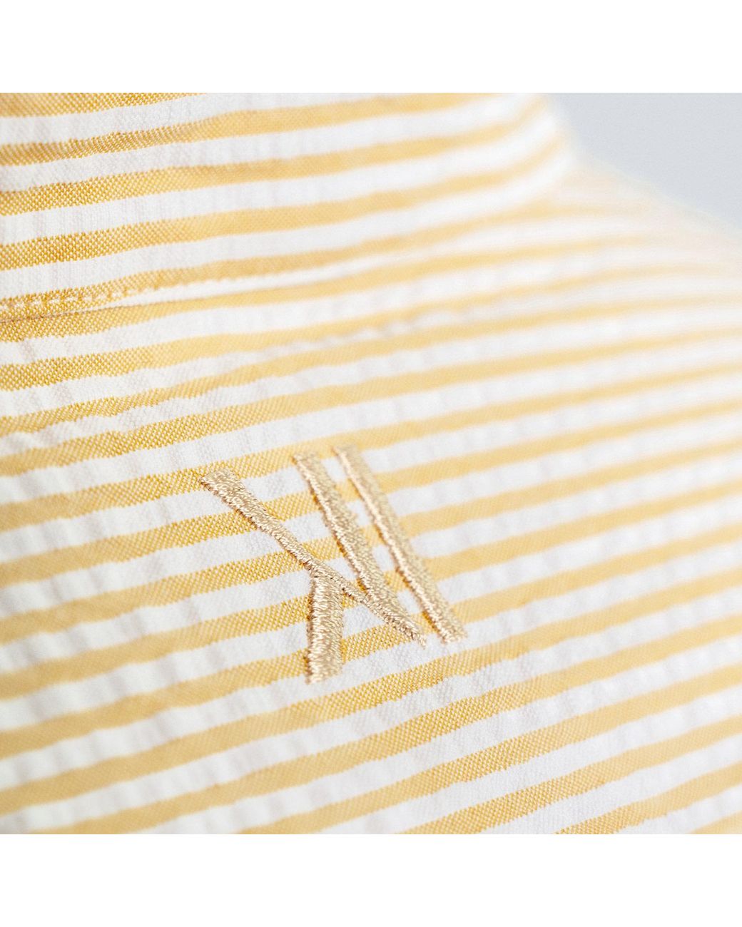 Duskitten Natural Solar Drift Seersucker Shirt for men