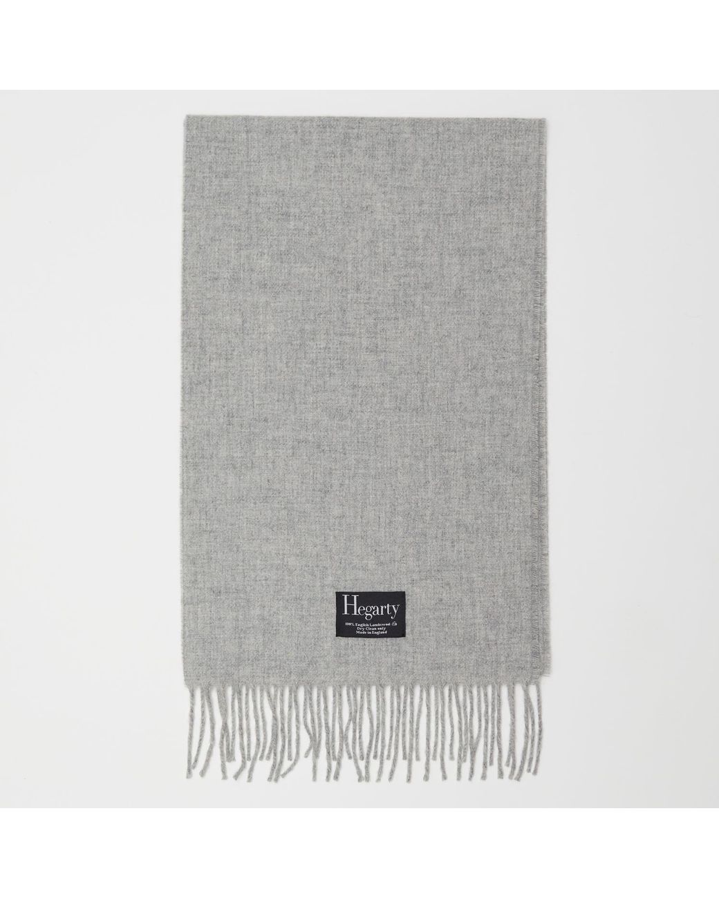 Hegarty London Gray Light Lambswool Scarf