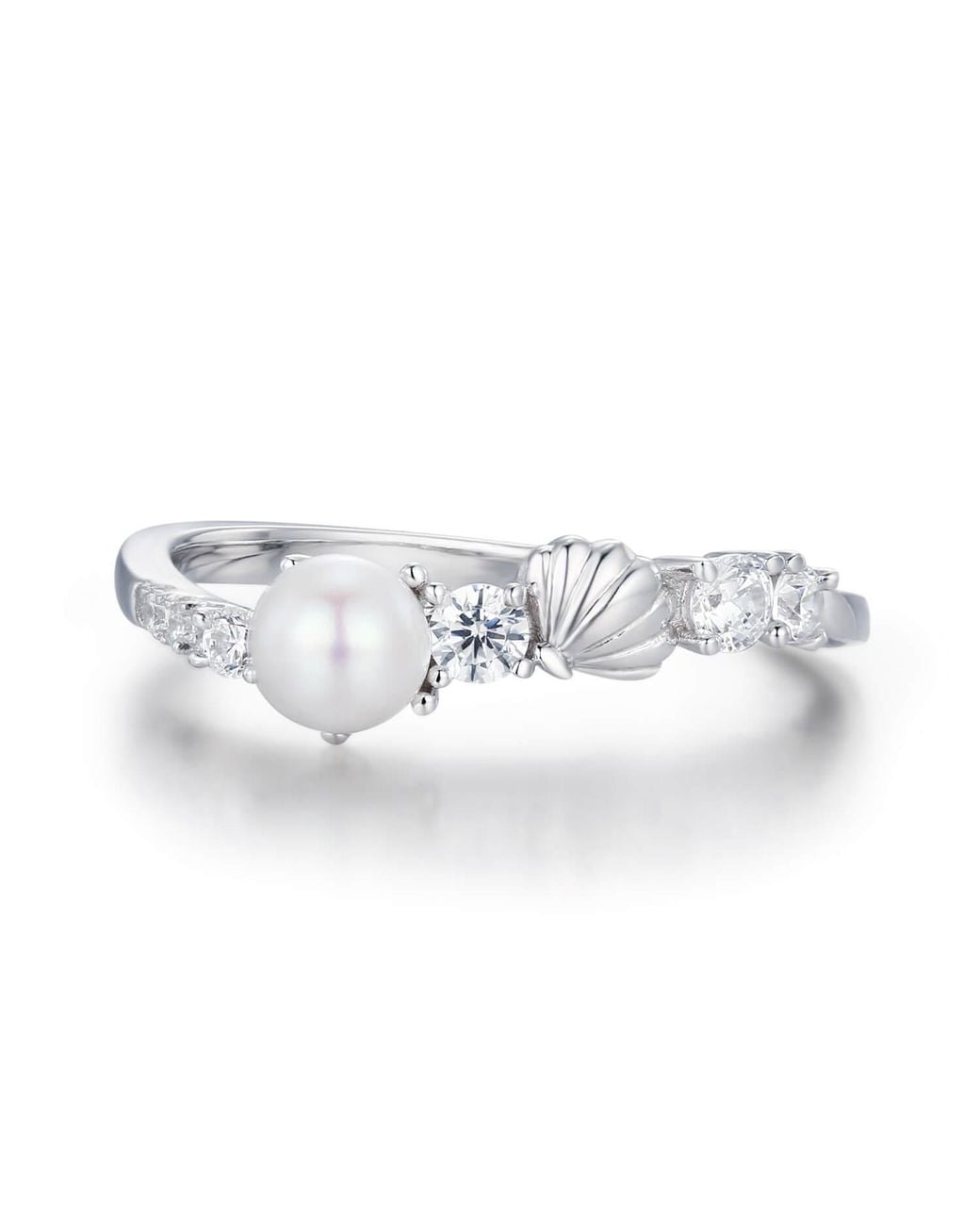 Azura Jewelry New York White Abyssal Pearl Ring Vermeil