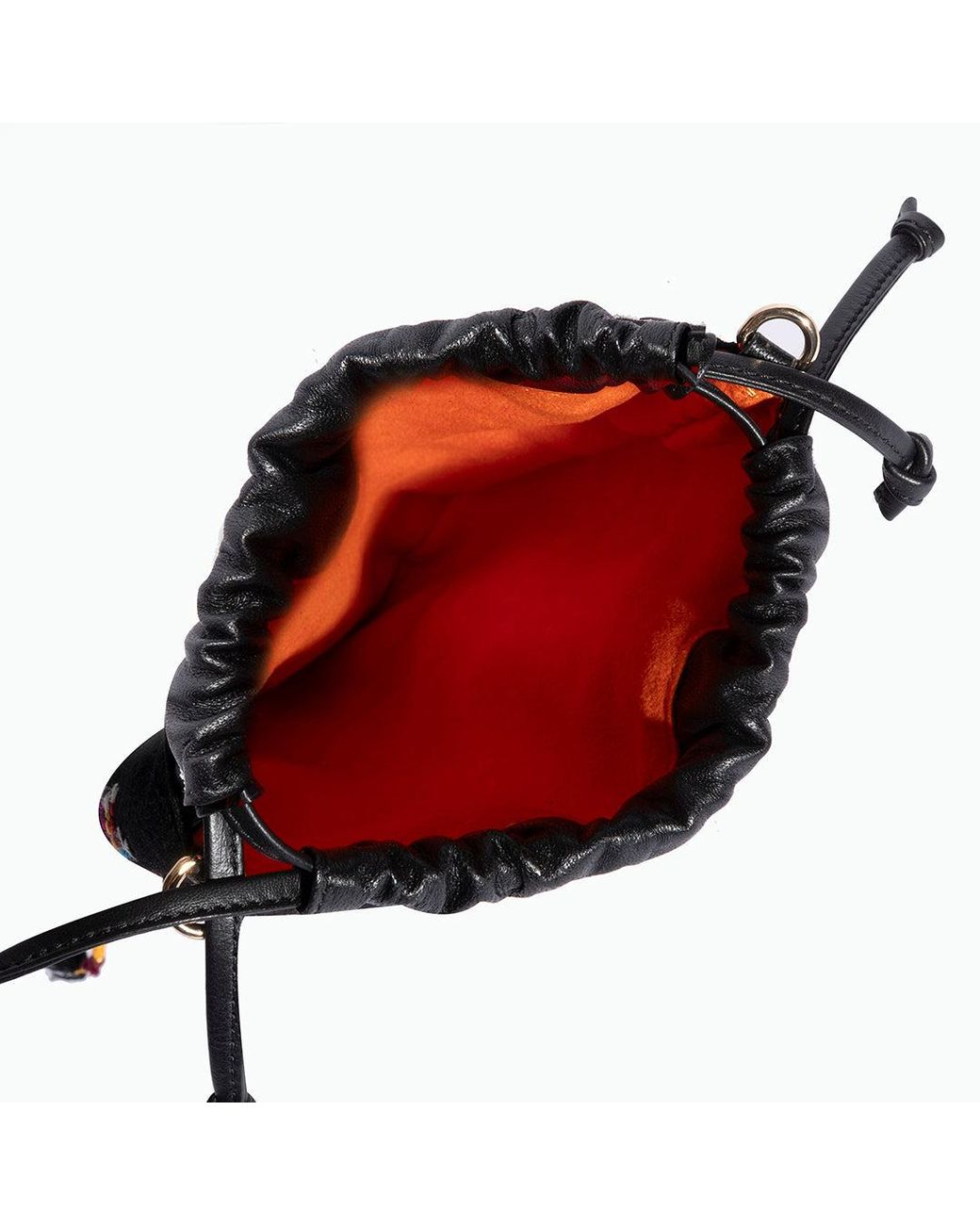 SJW BAGS LONDON Red Islington Drawstring Pouch Bag