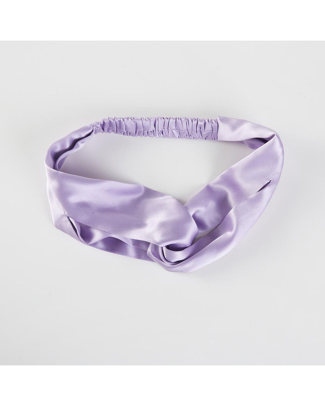 Soft Strokes Silk Purple Pure Mulberry Silk Turban Style Headband