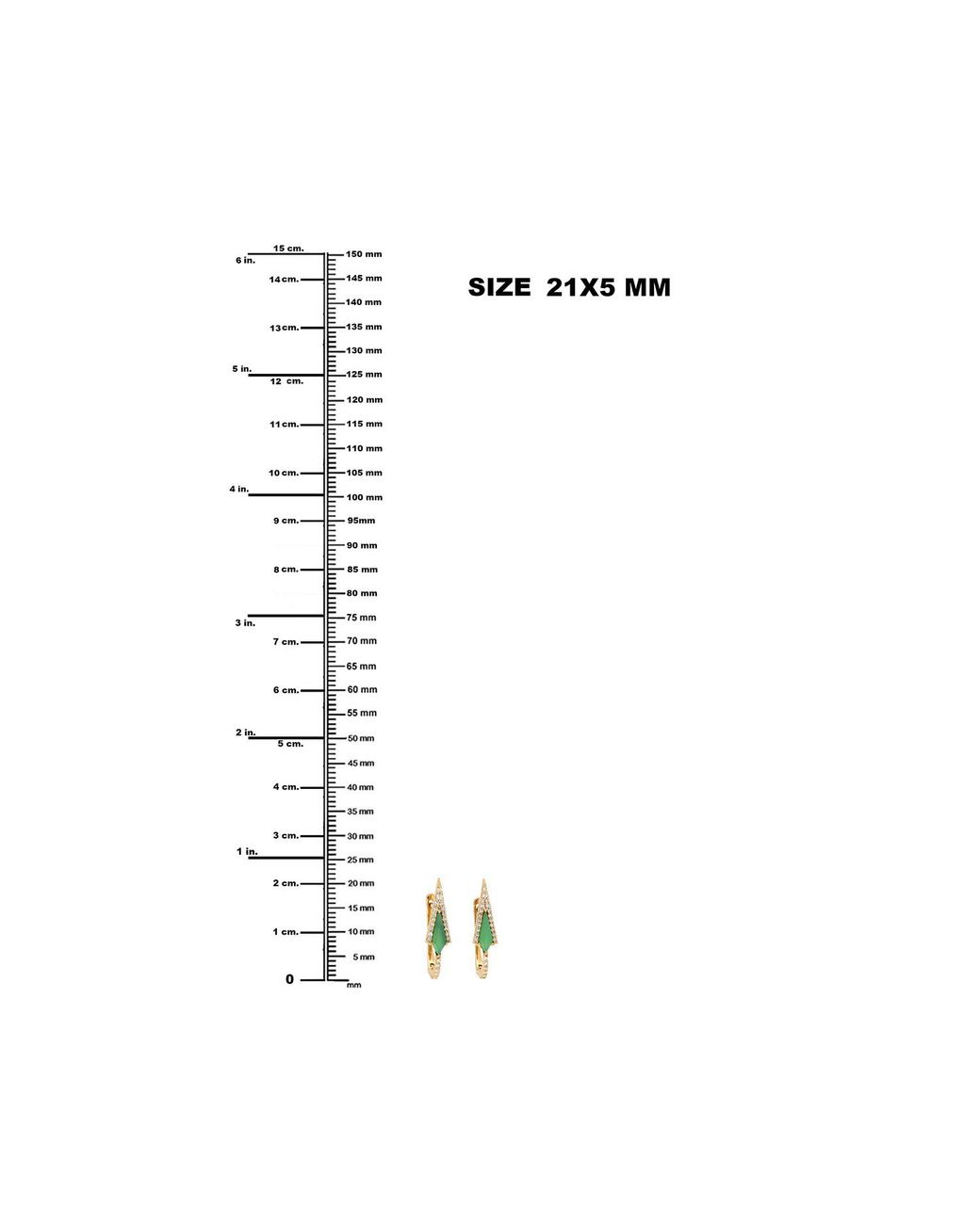 Artisan Green 18K Chrysoprase & Diamond Huggie Hoop Earrings