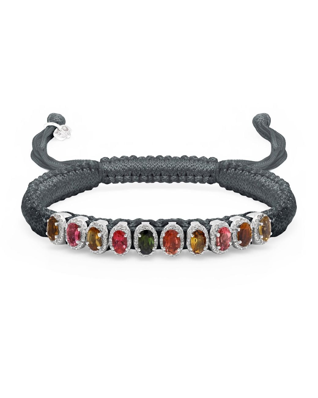 Caravan of Stones Blue Dark Gunmetal Mini Lisse Bracelet