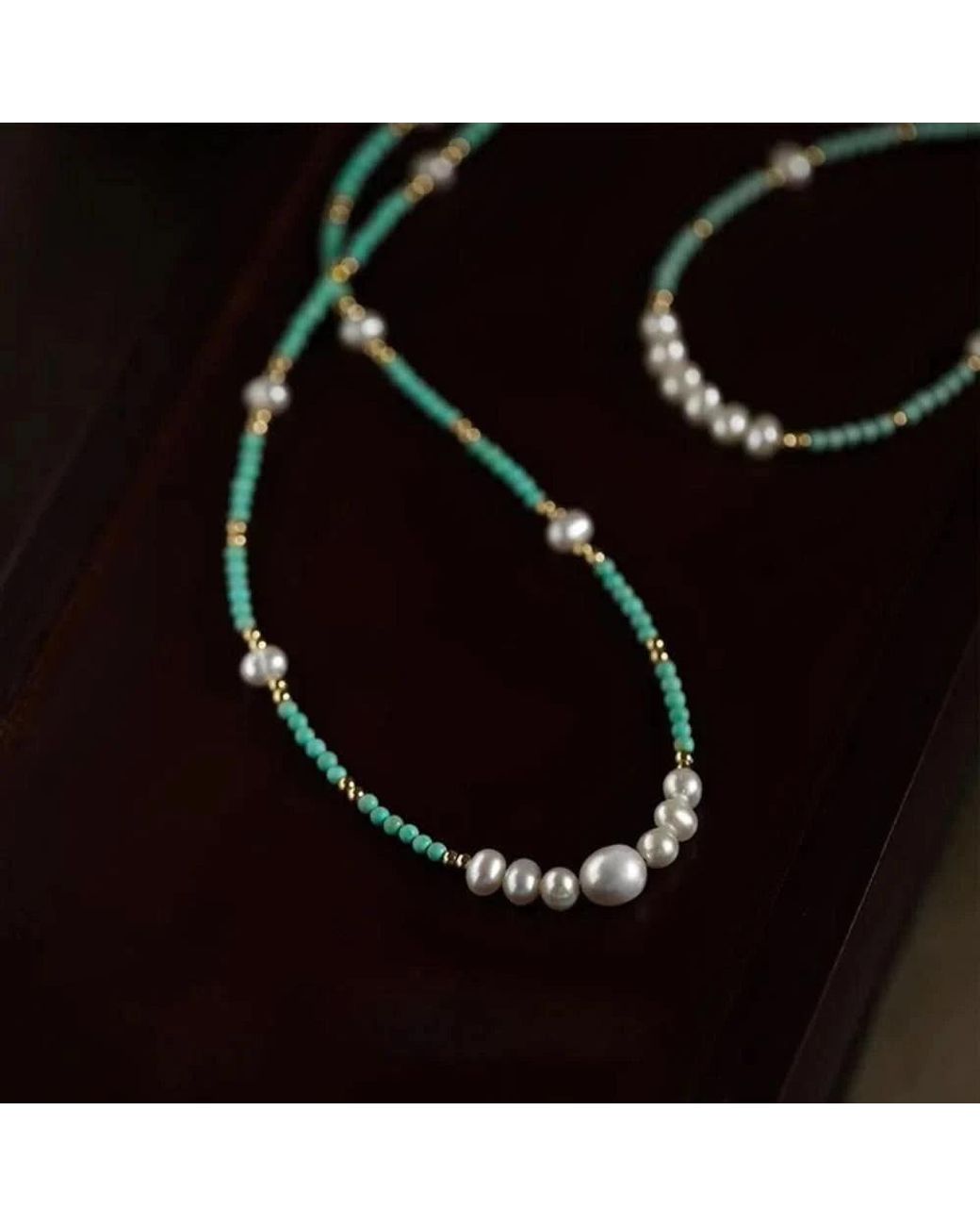 Angel Barocco Metallic Freshwater Pearl Beaded Necklace