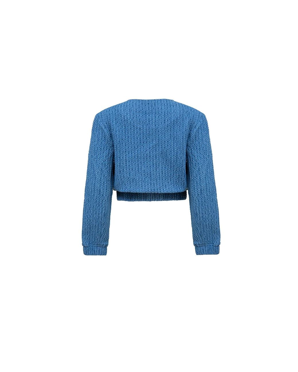 Audrey Vallens Blue Miss Av Jacquard Bomber Jacket