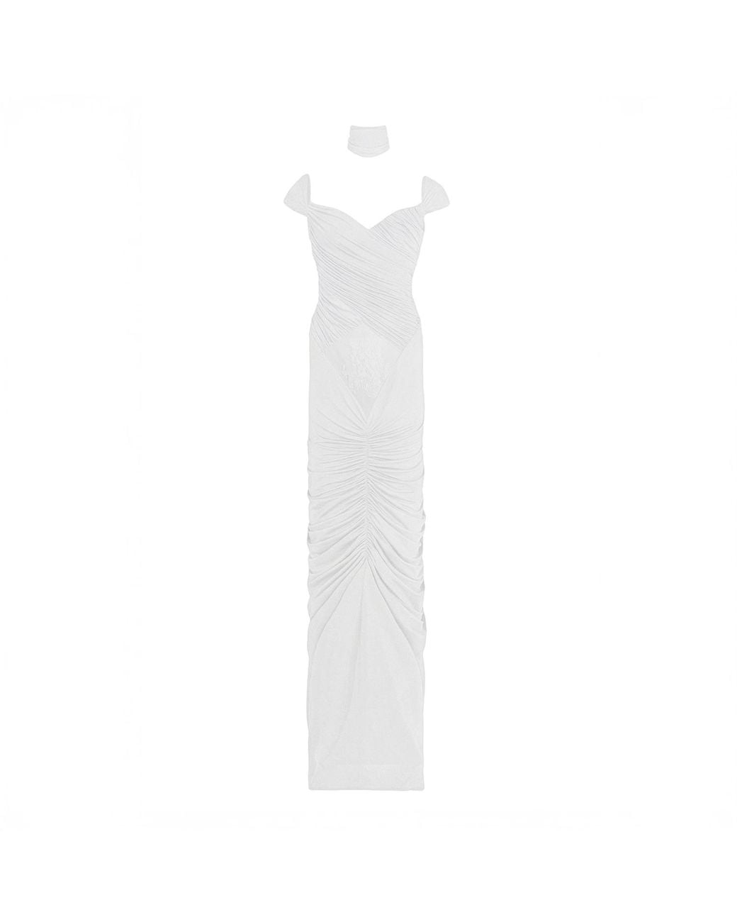 Herfetch White Maxi Athene Dress