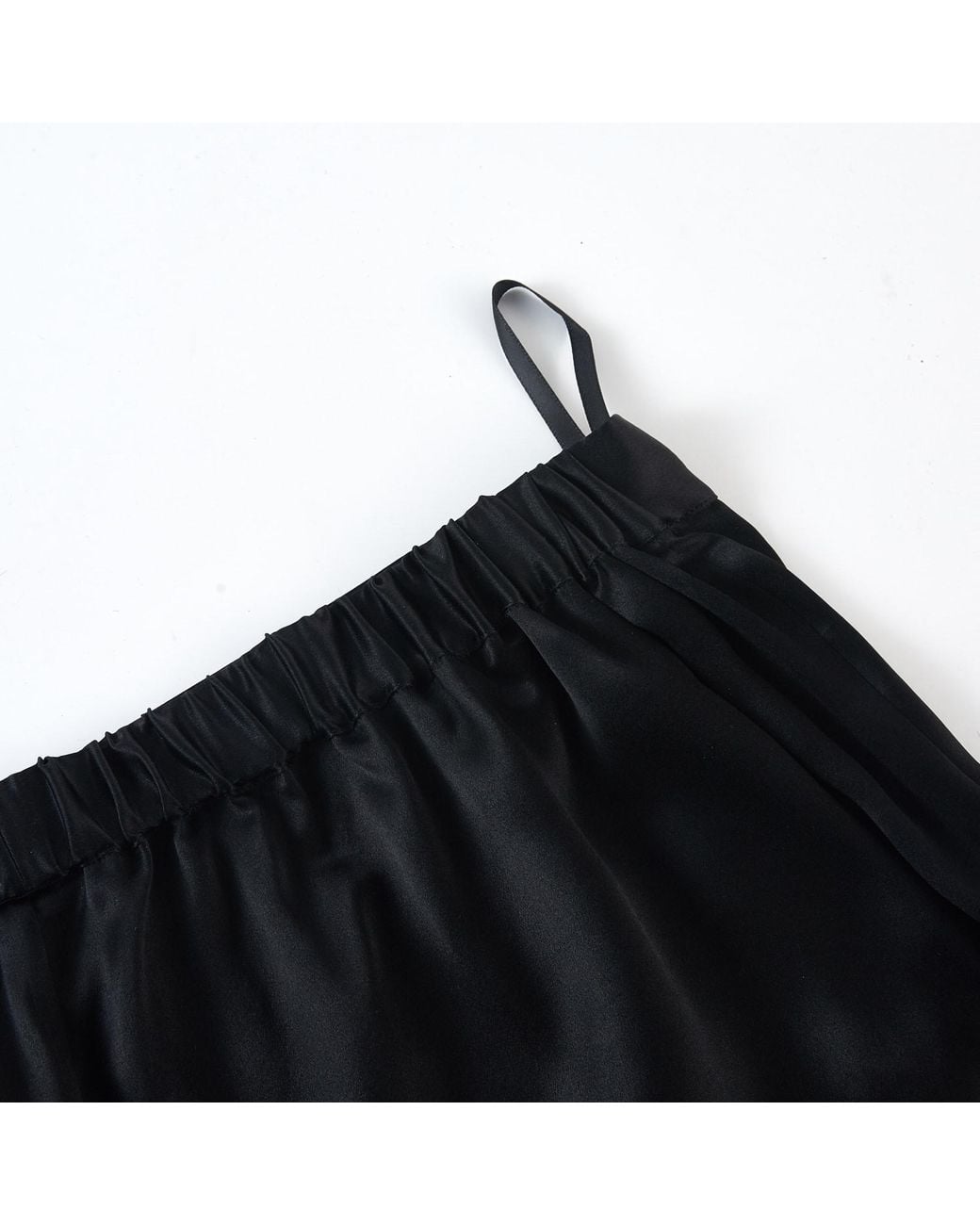 Soft Strokes Silk Blue Pure Mulberry Silk High-Waisted Shorts
