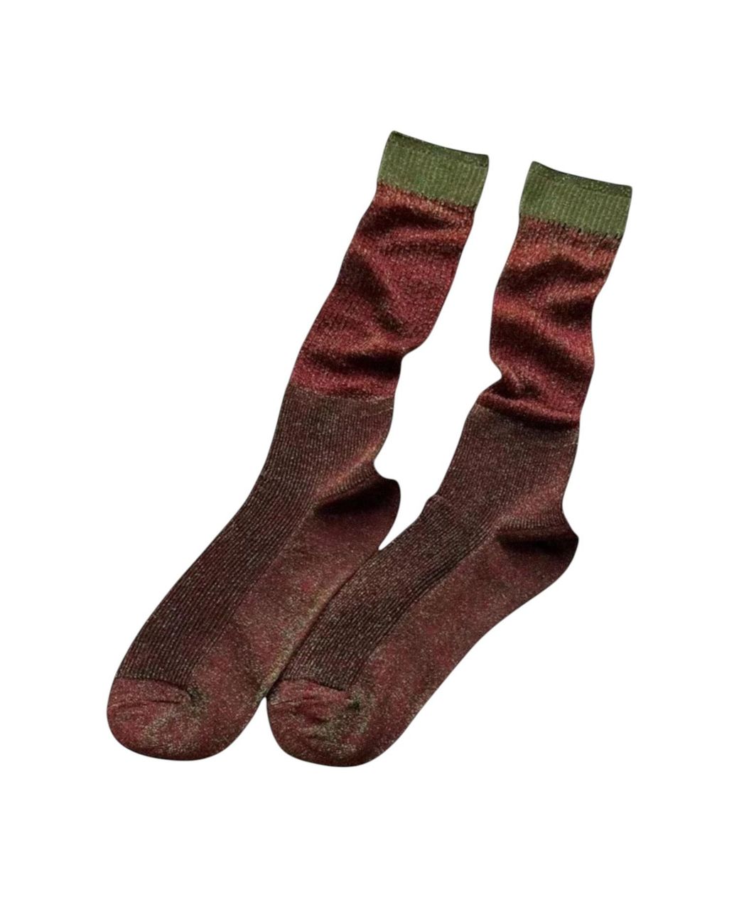 HIGH HEEL JUNGLE by KATHRYN EISMAN Brown Glitter Dance Socks