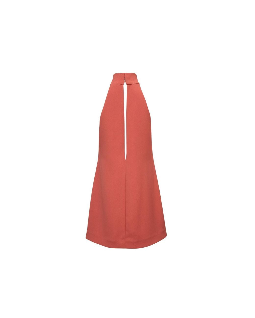 Audrey Vallens Red Blade Halter Dress Bittersweet
