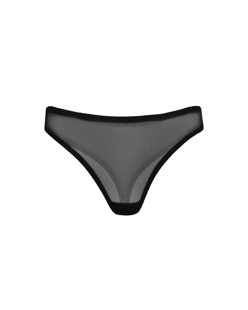 Daily Underwear Black String Panties Base