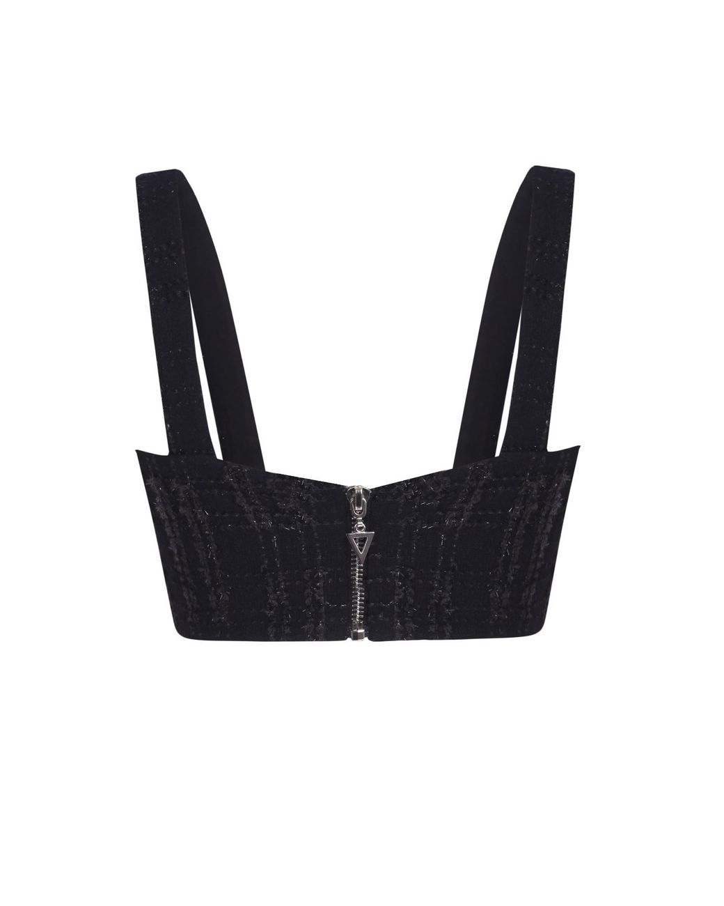 Mirimalist Black Vega Tweed Bustier