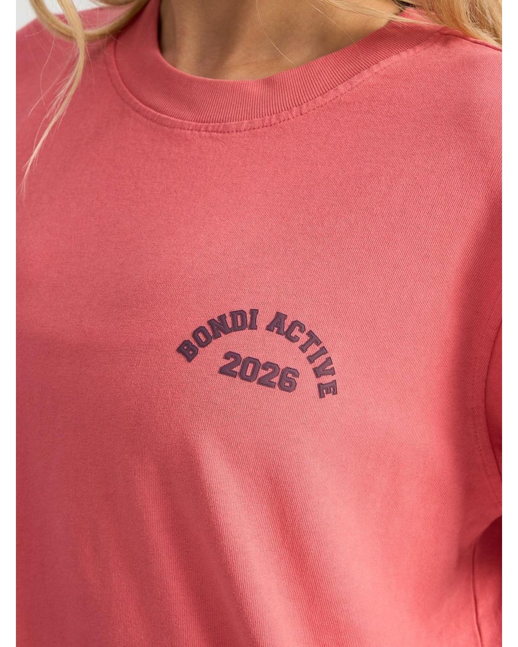 Bondi Active Red Forma Varsity Tee