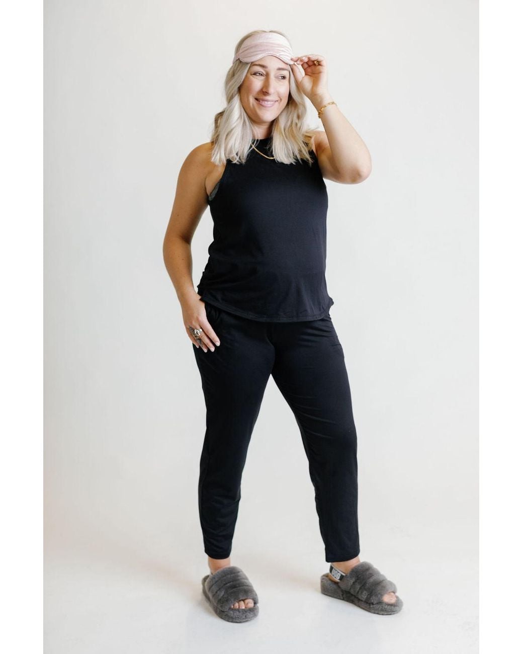 Duofit Maternity Activewear Blue Sloan Sleep Set