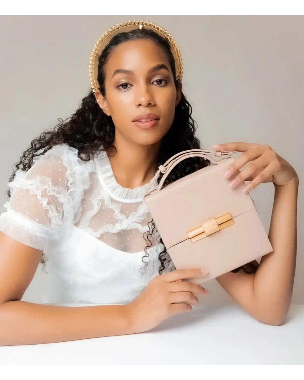 The Bag Icon Natural The Nina Cigar Box Bag