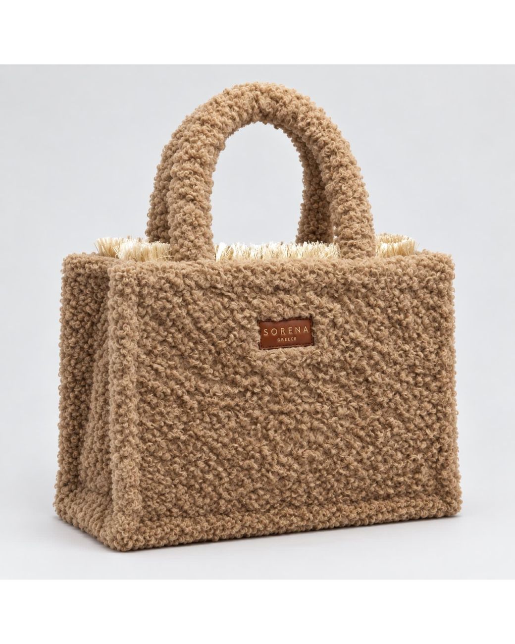 Sorena Brown Neutrals Biscotti Medium Tote Bag