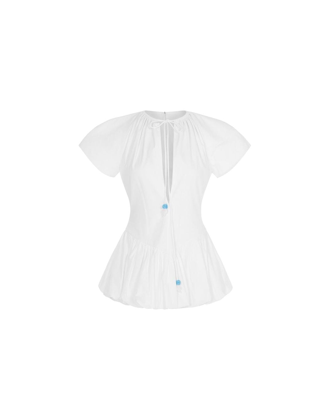 Herfetch White Mini Pearl Dress