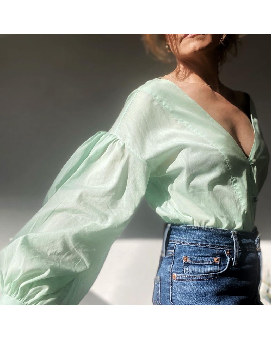 LAHIVE Green Amalfi Coast Mint Julep Top
