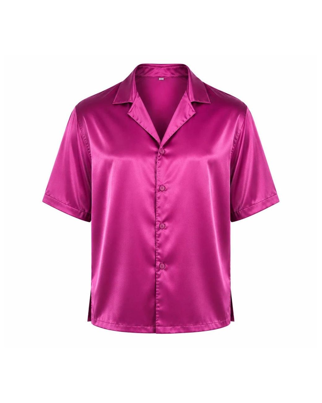 Hustle Purple Flying Dragon Satin-Shirt for men