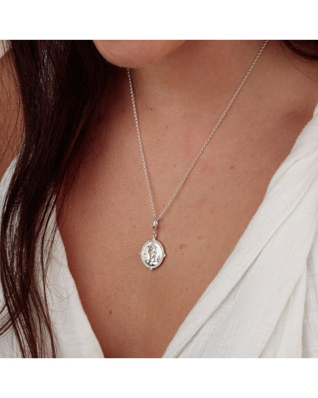 Lily Charmed Metallic Sterling Goddess Of And Mothers Hera Charm Necklace