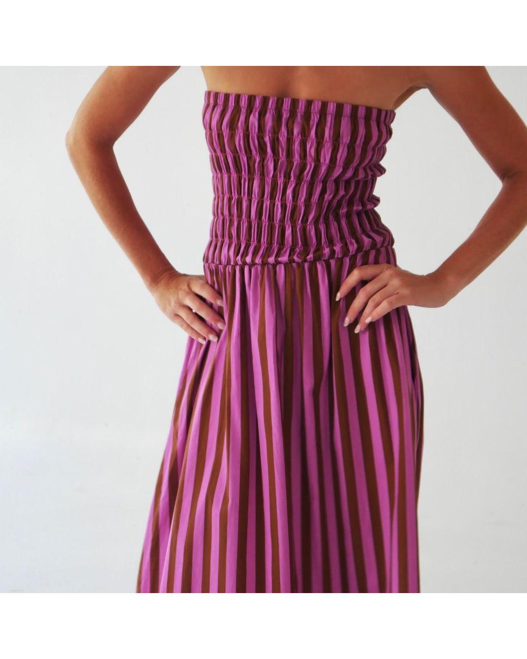 Mind Traveler Red Emily And Striped Dress