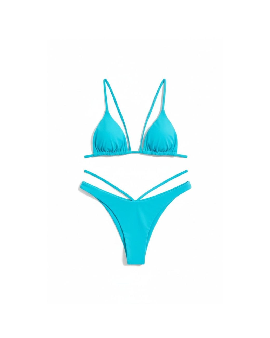 String Triangle Bottom Altra Volta String Triangle Bikini in Blue | Lyst UK