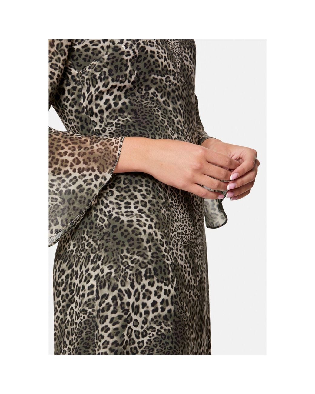 Helen Mcalinden Gray Ezra Leopard Print Dress