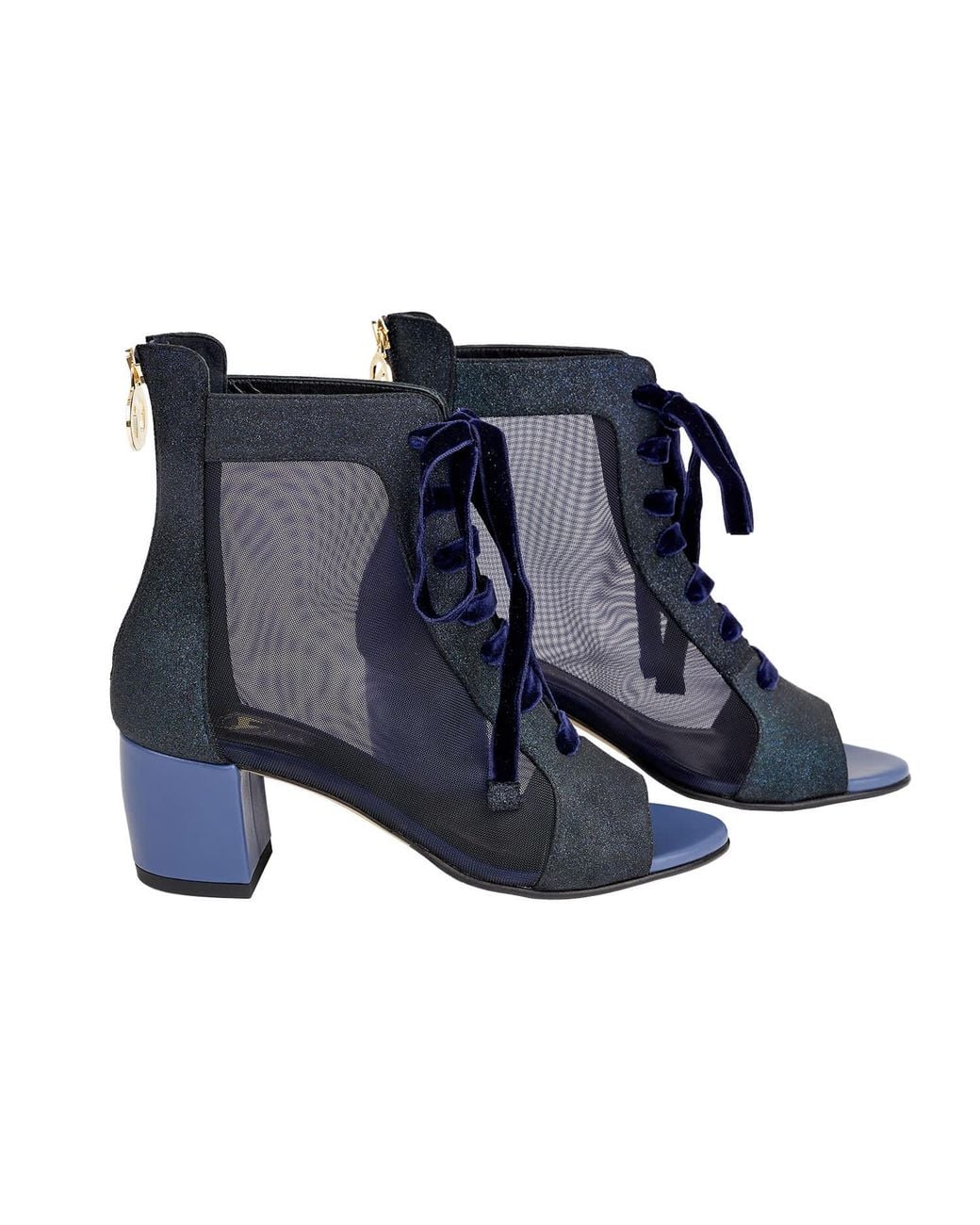Moon D'elle Blue Vespro Velato Boots